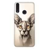 Senada General Mobile Gm 10 İle Uyumlu Kılıf 0.4Mm Lazer Kesim Silikon Kapak Sfenks Kedi