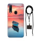 Senada General Mobile Gm 10 İle Uyumlu Kılıf Gidelim Buralardan Desenli Silikon İpli Boyun Askı Aparatı