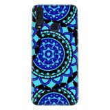 Senada General Mobile Gm 10 Uyumlu İle Uyumlu Kılıf 0.4Mm Lazer Kesim Silikon Kapak Mavi Mandala