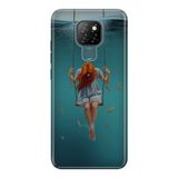 Senada General Mobile Gm 20 İle Uyumlu Kılıf 0.4Mm Lazer Kesim Silikon Kapak Aşk Acısı
