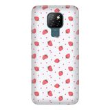 Senada General Mobile Gm 20 İle Uyumlu Kılıf 0.4Mm Lazer Kesim Silikon Kapak Çilek