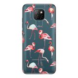 Senada General Mobile Gm 20 İle Uyumlu Kılıf 0.4Mm Lazer Kesim Silikon Kapak Flamingo