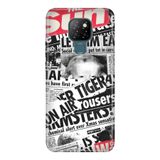 Senada General Mobile Gm 20 İle Uyumlu Kılıf 0.4Mm Lazer Kesim Silikon Kapak Gazete News,Color682