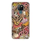 Senada General Mobile Gm 20 İle Uyumlu Kılıf 0.4Mm Lazer Kesim Silikon Kapak Grafitti Rock