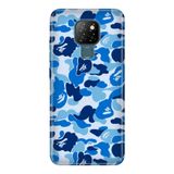 Senada General Mobile Gm 20 İle Uyumlu Kılıf 0.4Mm Lazer Kesim Silikon Kapak Mavi Komando