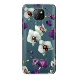 Senada General Mobile Gm 20 İle Uyumlu Kılıf 0.4Mm Lazer Kesim Silikon Kapak Orkide Çiçek