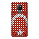 Senada General Mobile Gm 20 İle Uyumlu Kılıf 0.4Mm Lazer Kesim Silikon Kapak Parçalı Bayrak