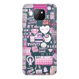 Senada General Mobile Gm 20 İle Uyumlu Kılıf 0.4Mm Lazer Kesim Silikon Kapak Pinkology