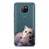 Senada General Mobile Gm 20 İle Uyumlu Kılıf 0.4Mm Lazer Kesim Silikon Kapak Şeker Kedi