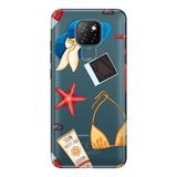 Senada General Mobile Gm 20 İle Uyumlu Kılıf 0.4Mm Lazer Kesim Silikon Kapak Summer