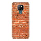 Senada General Mobile Gm 20 İle Uyumlu Kılıf 0.4Mm Lazer Kesim Silikon Kapak Tuğla Duvar