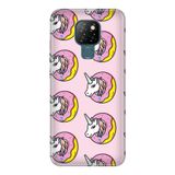 Senada General Mobile Gm 20 İle Uyumlu Kılıf 0.4Mm Lazer Kesim Silikon Kapak Unicorn Donut