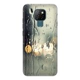 Senada General Mobile Gm 20 İle Uyumlu Kılıf 0.4Mm Lazer Kesim Silikon Kapak Yağmurlu Bir Akşam