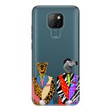 Senada General Mobile Gm 20 İle Uyumlu Kılıf 0.4Mm Lazer Kesim Silikon Kapak Zebra Kaplan Retro