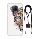 Senada General Mobile Gm 20 İle Uyumlu Kılıf Kaplan Desenli Silikon İpli Boyun Askı Aparatı