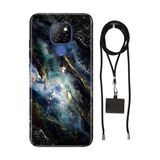 Senada General Mobile Gm 20 İle Uyumlu Kılıf Karanlık Desenli Silikon İpli Boyun Askı Aparatı