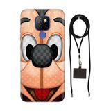 Senada General Mobile Gm 20 İle Uyumlu Kılıf Lc Mickeyyyyy Desenli Silikon İpli Boyun Askı Aparatı