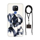 Senada General Mobile Gm 20 İle Uyumlu Kılıf Lover Desenli Silikon İpli Boyun Askı Aparatı