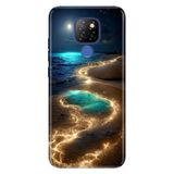 Senada General Mobile GM 20 ile Uyumlu Kılıf Resimli Desenli Silikon Golden Beach