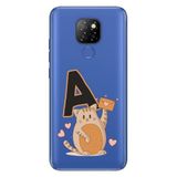 Senada General Mobile GM 20 ile Uyumlu Kılıf Resimli Desenli Silikon Kedili A Harfi
