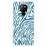 Senada General Mobile Gm 20 İle Uyumlu Kılıf Silikon Desenli Tam Koruma Resimli Parıldayan Zebra