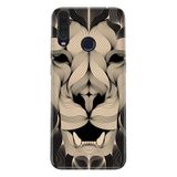 Senada General Mobile Gm 20 Pro İle Uyumlu Kılıf 0.4Mm Lazer Kesim Silikon Kapak Altın Aslan Mandala