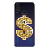 Senada General Mobile Gm 20 Pro İle Uyumlu Kılıf 0.4Mm Lazer Kesim Silikon Kapak Altın Para