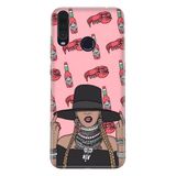 Senada General Mobile Gm 20 Pro İle Uyumlu Kılıf 0.4Mm Lazer Kesim Silikon Kapak Art Chili Girl