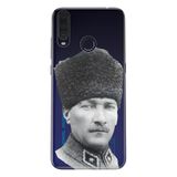 Senada General Mobile Gm 20 Pro İle Uyumlu Kılıf 0.4Mm Lazer Kesim Silikon Kapak Atatürk Paşa