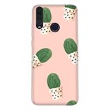 Senada General Mobile Gm 20 Pro İle Uyumlu Kılıf 0.4Mm Lazer Kesim Silikon Kapak Cactus