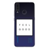 Senada General Mobile Gm 20 Pro İle Uyumlu Kılıf 0.4Mm Lazer Kesim Silikon Kapak Feel Good