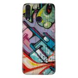 Senada General Mobile Gm 20 Pro İle Uyumlu Kılıf 0.4Mm Lazer Kesim Silikon Kapak Grafitti Duvarı