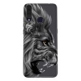 Senada General Mobile Gm 20 Pro İle Uyumlu Kılıf 0.4Mm Lazer Kesim Silikon Kapak Kara Aslan
