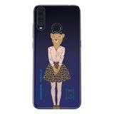 Senada General Mobile Gm 20 Pro İle Uyumlu Kılıf 0.4Mm Lazer Kesim Silikon Kapak Kolejli Leopar