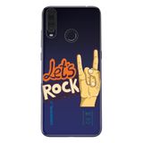 Senada General Mobile Gm 20 Pro İle Uyumlu Kılıf 0.4Mm Lazer Kesim Silikon Kapak Lets Rock