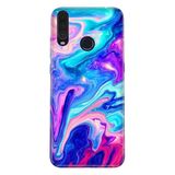 Senada General Mobile Gm 20 Pro İle Uyumlu Kılıf 0.4Mm Lazer Kesim Silikon Kapak Mavi Pembe Ilizyon