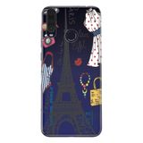Senada General Mobile Gm 20 Pro İle Uyumlu Kılıf 0.4Mm Lazer Kesim Silikon Kapak Moda Paris