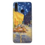 Senada General Mobile Gm 20 Pro İle Uyumlu Kılıf 0.4Mm Lazer Kesim Silikon Kapak Night Cafe