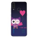Senada General Mobile Gm 20 Pro İle Uyumlu Kılıf 0.4Mm Lazer Kesim Silikon Kapak Pembe Baykuş