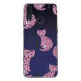 Senada General Mobile Gm 20 Pro İle Uyumlu Kılıf 0.4Mm Lazer Kesim Silikon Kapak Pembe Kedi,Color579