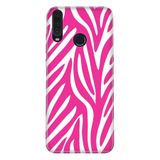 Senada General Mobile Gm 20 Pro İle Uyumlu Kılıf 0.4Mm Lazer Kesim Silikon Kapak Pembe Zebra