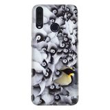 Senada General Mobile Gm 20 Pro İle Uyumlu Kılıf 0.4Mm Lazer Kesim Silikon Kapak Penguenler
