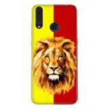 Senada General Mobile Gm 20 Pro İle Uyumlu Kılıf 0.4Mm Lazer Kesim Silikon Kapak Sarı Kırmızı Parçalı Aslan Uyumlu