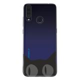 Senada General Mobile Gm 20 Pro İle Uyumlu Kılıf 0.4Mm Lazer Kesim Silikon Kapak Şaşkın Kedi