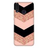Senada General Mobile Gm 20 Pro İle Uyumlu Kılıf 0.4Mm Lazer Kesim Silikon Kapak Simli Pullu Mermer