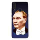 Senada General Mobile Gm 20 Pro İle Uyumlu Kılıf 0.4Mm Lazer Kesim Silikon Kapak Smokin Atatürk