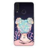 Senada General Mobile Gm 20 Pro İle Uyumlu Kılıf 0.4Mm Lazer Kesim Silikon Kapak Uzaydan Gelen Kız