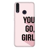 Senada General Mobile Gm 20 Pro İle Uyumlu Kılıf 0.4Mm Lazer Kesim Silikon Kapak You Go Girl