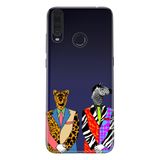 Senada General Mobile Gm 20 Pro İle Uyumlu Kılıf 0.4Mm Lazer Kesim Silikon Kapak Zebra Kaplan Retro