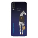 Senada General Mobile Gm 20 Pro İle Uyumlu Kılıf 0.4Mm Lazer Kesim Silikon Kapak Zebra Style